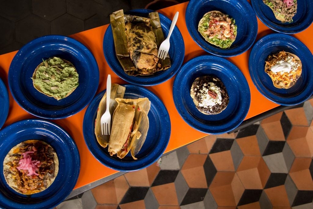 Eat your way through the Mercado Roma. Image courtesy of Ricardo Muñoz Zurita from Azul Restaurants at the Mercado Roma.