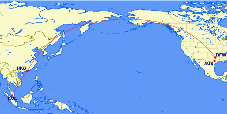 Check flight options to SE Asia - especially Kuala Lumpur (KUL) - if you are looking for a mileage run.
