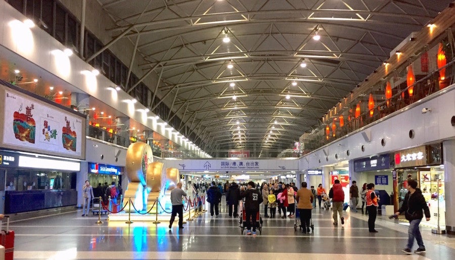 Beijing Capital Airport's Terminal 2 serves both domestic and international flights.