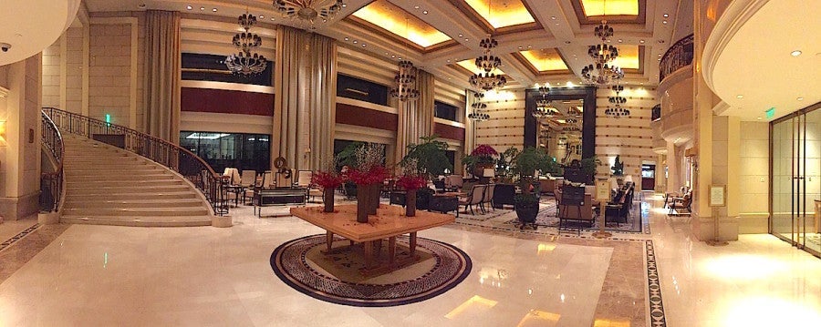 The lobby was pretty deserted when I got there.