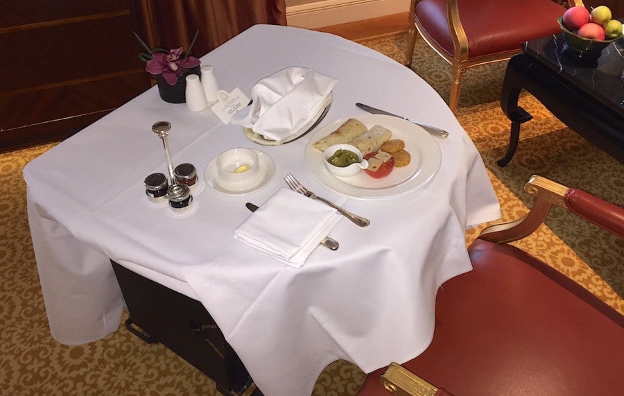 Room service breakfast was decent.