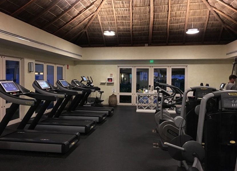 The fitness center never felt too crowded.