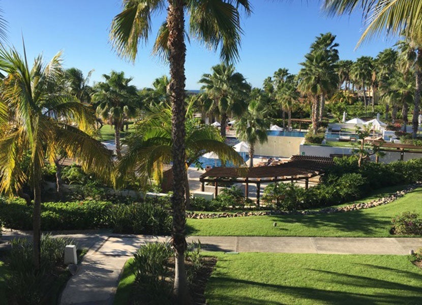 The adults-only pool, as seen from our balcony.