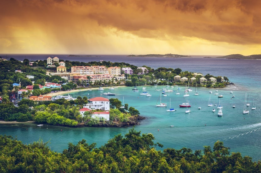 The US Virgin Islands also fall under Korean Air's definition of "North America."