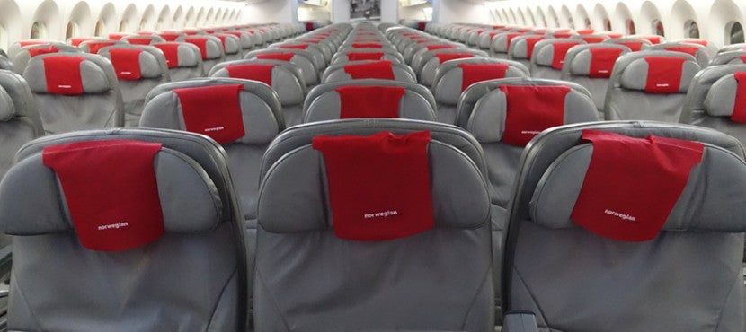 Norwegian's economy cabin.