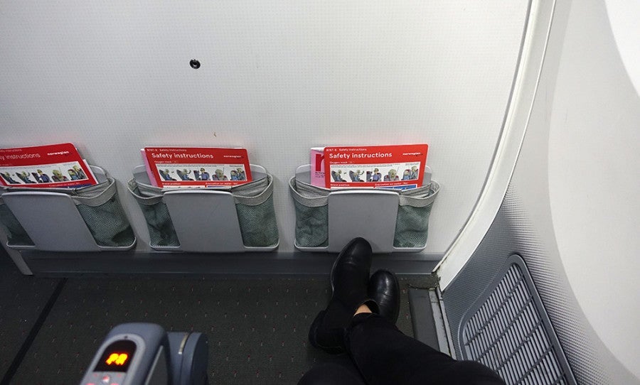 Look at all that legroom — in economy!