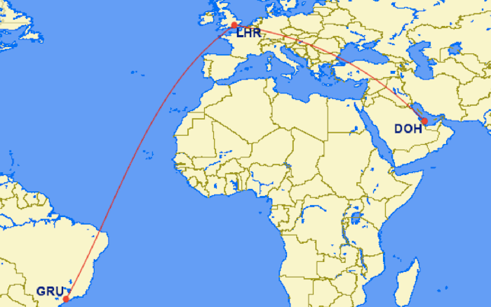 Take advantage of BA's flights to get from South America to Africa.