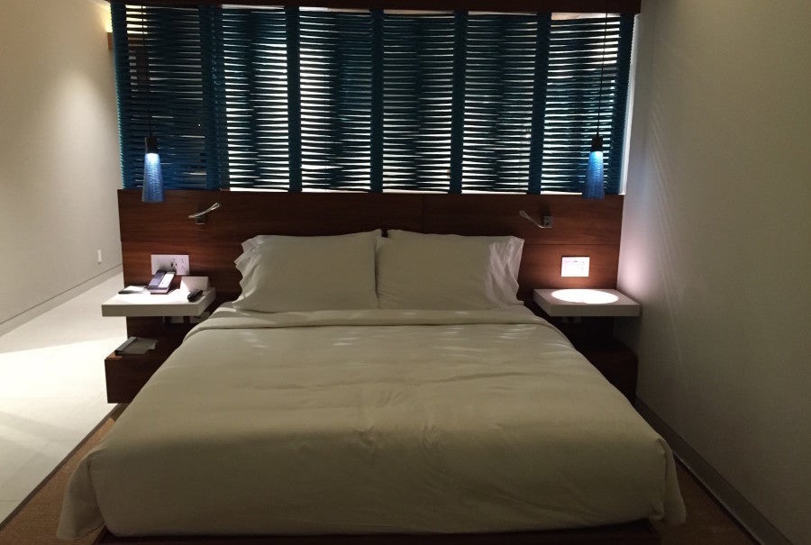 The comfortable bed was perfect for mid-afternoon naps.