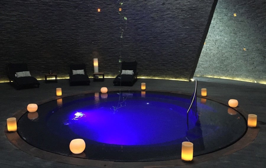 The beautiful pool in the heart of the Cenote Spa.