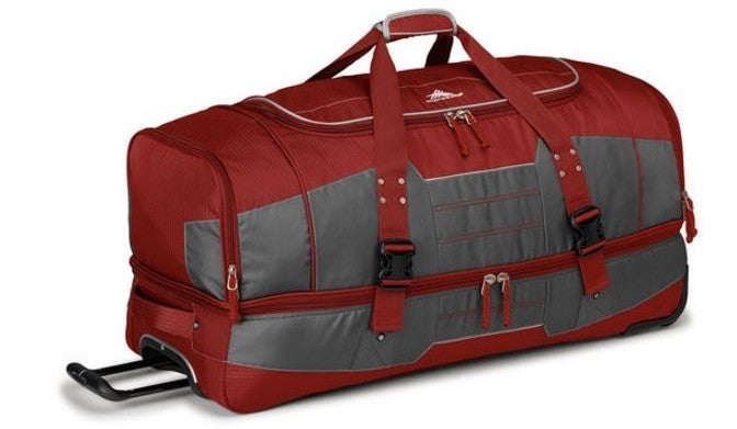 High Sierra offers wheeled bags that double as duffels or backpacks. Image courtesy of High Sierra.