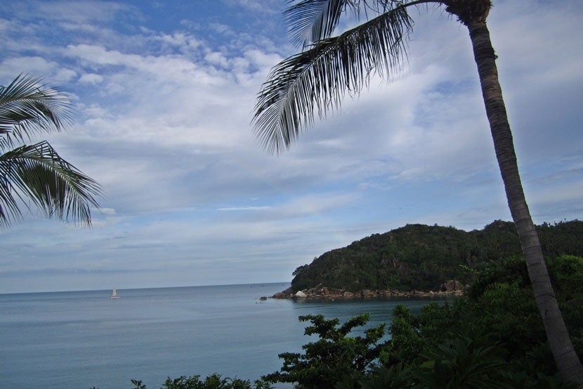 Koh Chang is hilly and beautiful.