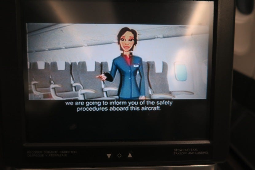 The Iberia business in-flight entertainment screens weren't the best quality.