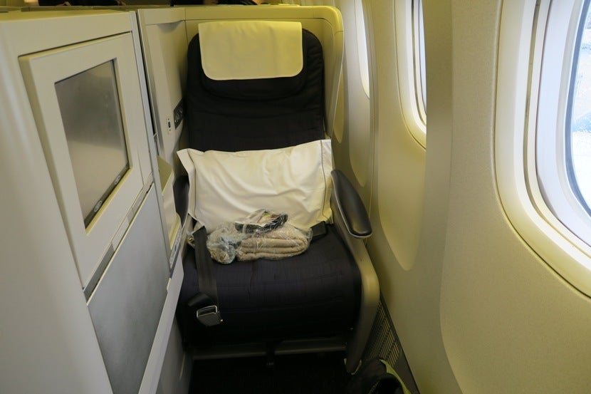 My window seat (14K) for the flight back to AUS.