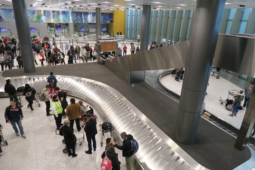 Due to delays with the baggage, we became very familiar with the international baggage carousel.