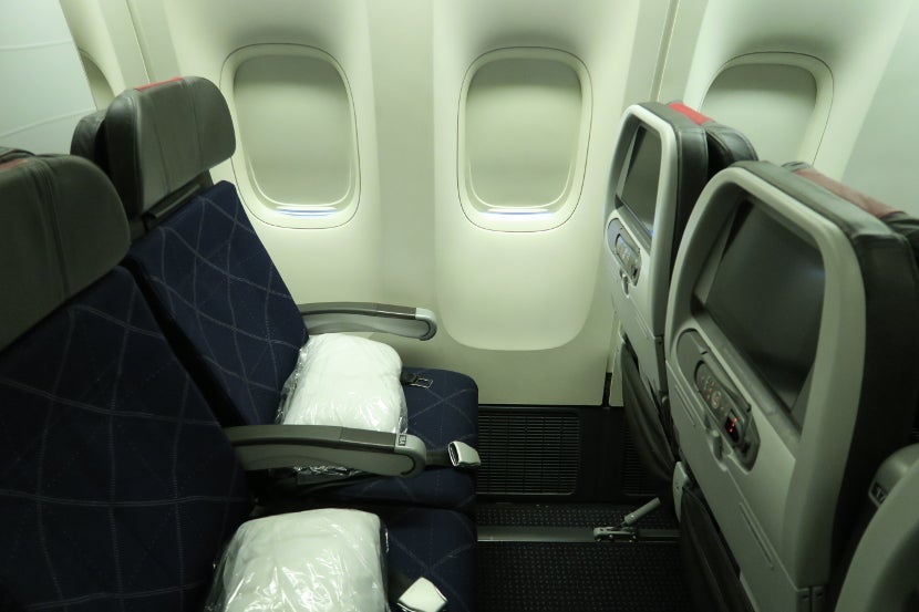 There was plenty of leg room in the Main Cabin Extra seats.