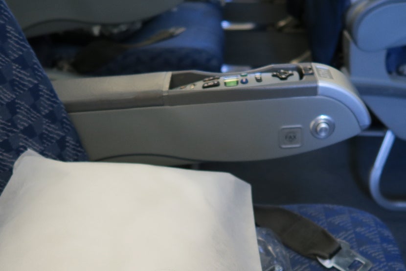 Fax outlets were installed in (at least) economy class on the old 777-200s.