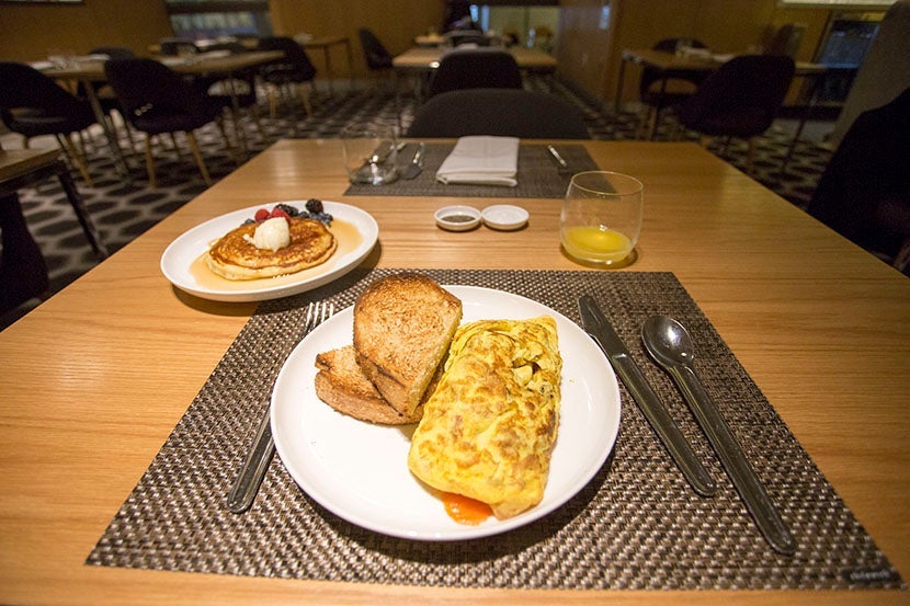 There's nothing better than having a gourmet meal before boarding a long-haul flight.