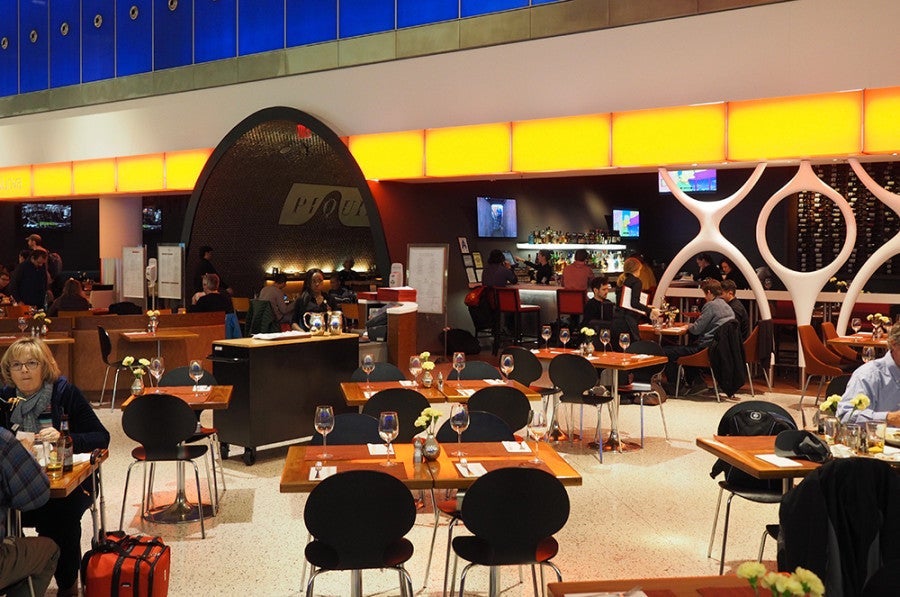 I decided to stay in the main terminal rather than go to the Airspace Lounge.