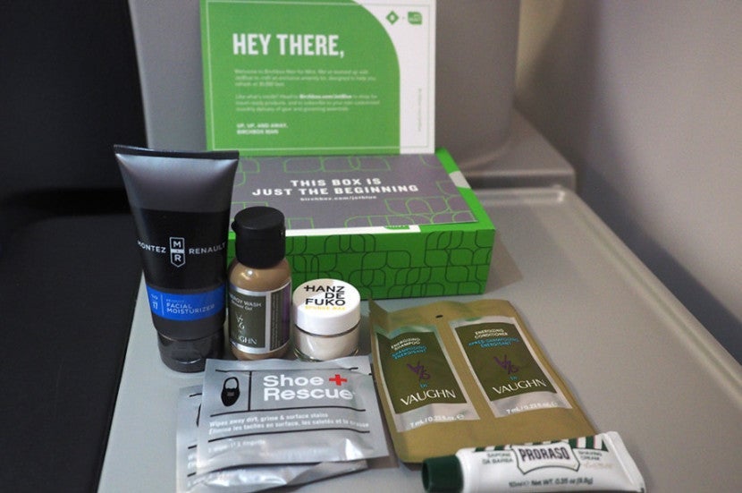 I was very impressed with the contents of my amenity kit.