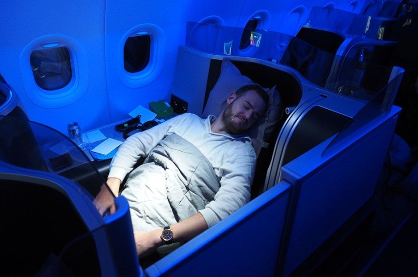 I was able to get some good sleep in my private suite — even though it was a bit tight.