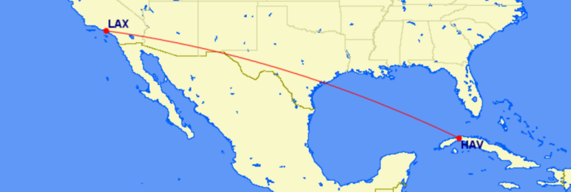 Alaska's planned Cuba routes.