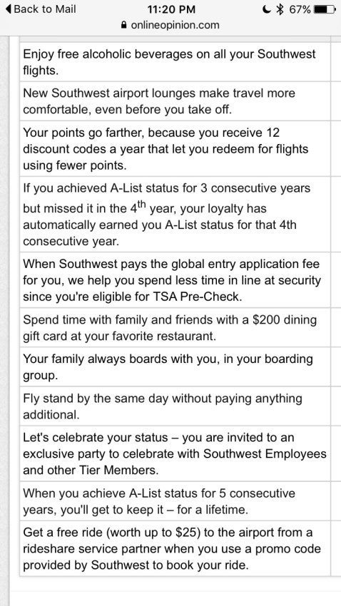 Southwest survey