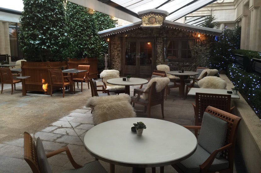 This chalet-style bar has a lovely vibe.