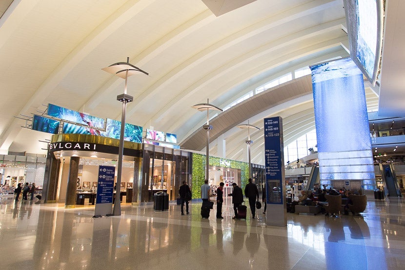 My flight departed from the Tom Bradley International Terminal in Los Angeles.