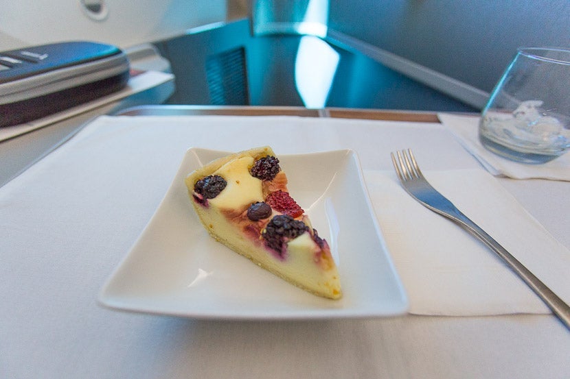 Not a raspberry tart: my "tart" was more like a cheesecake. Decent, but not amazing.