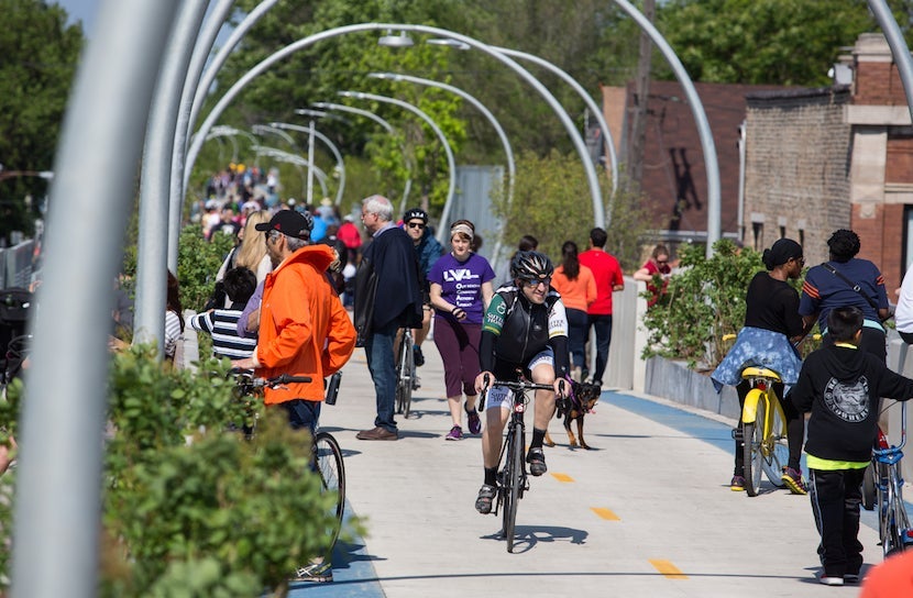 The 606 Trail. Image courtesy of Choose Chicago.