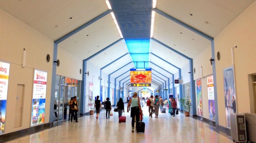 Heading down the terminal to the Lotus lounge.