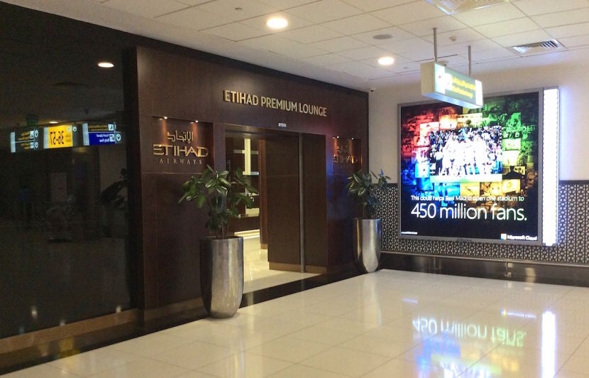 The lounge entrance.