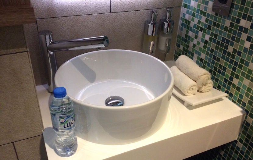 Inside the shower suite.