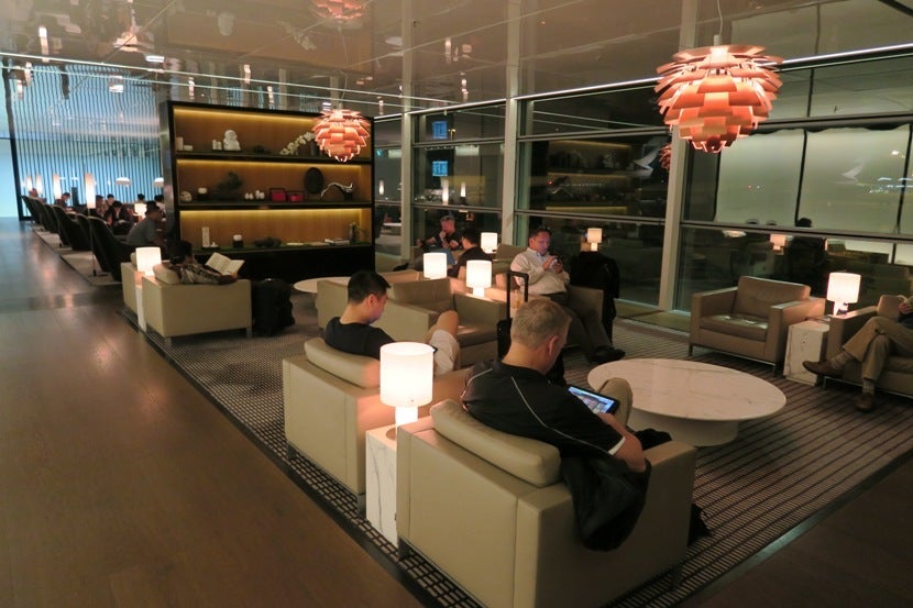 One of the many sitting areas in The Bridge.