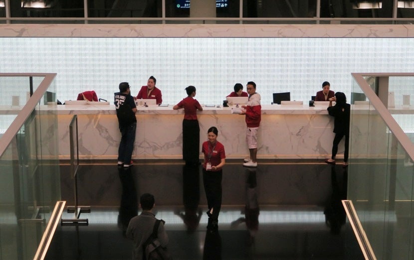 Consider your desired amenities before choosing which direction you head from the check-in desk.
