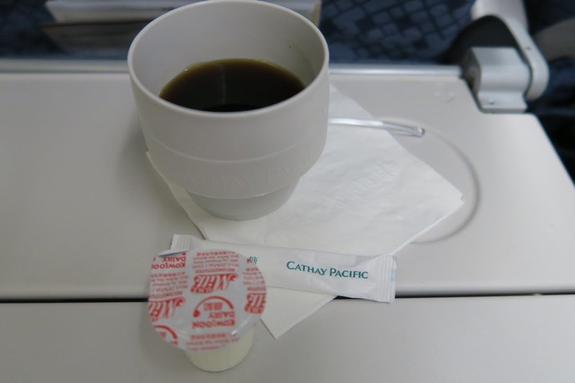 Hopefully this wasn't the only cup of coffee served this flight.