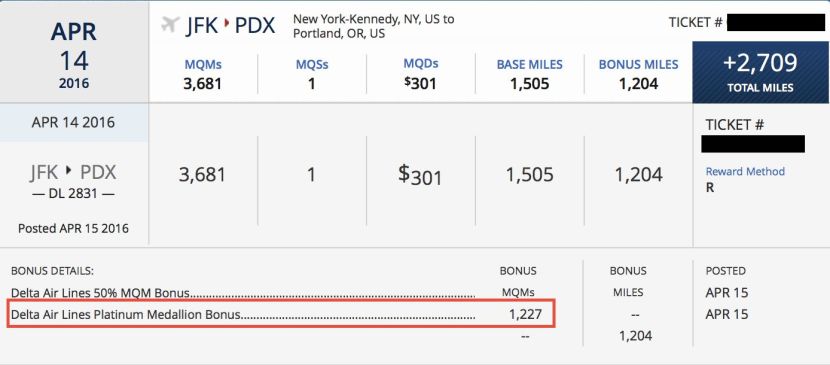 JFK PDX PLAT BONUS