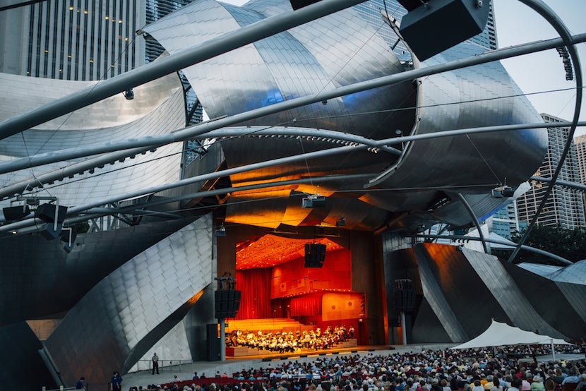Pritzker Pavilion. Image courtesy of Choose Chicago.