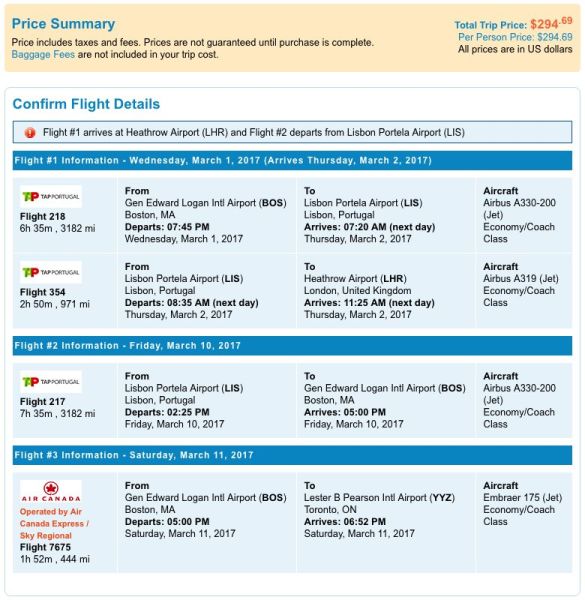Boston (BOS) to London (LHR), Lisbon (LIS) to Boston (BOS) for $295 on TAP Portugal.