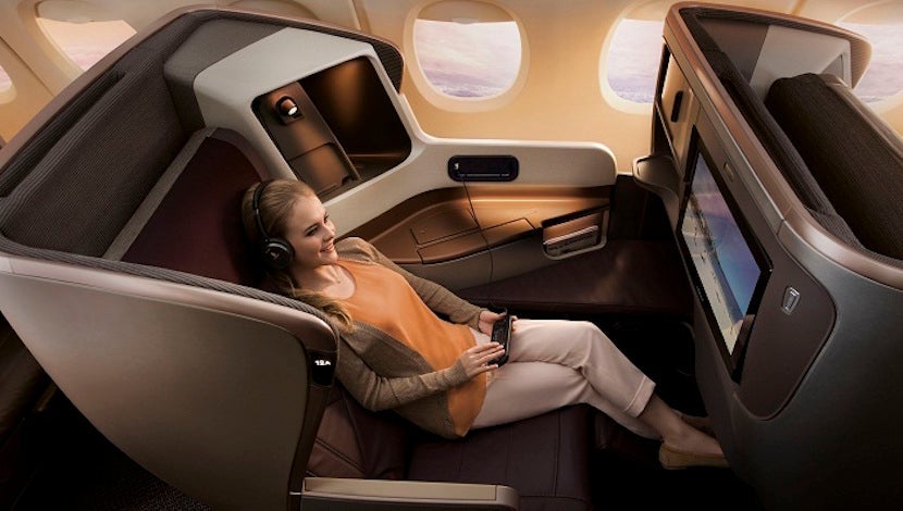 The new A350s will feature Singapore Airlines' new business-class seats. Image courtesy of Singapore Airlines.