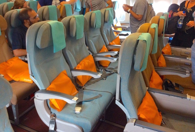 The seats were a little...tight.