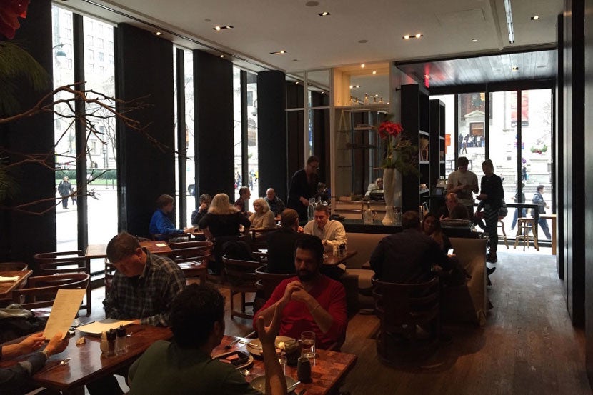 The Shop, one of two places to dine at the Andaz 5th Avenue.