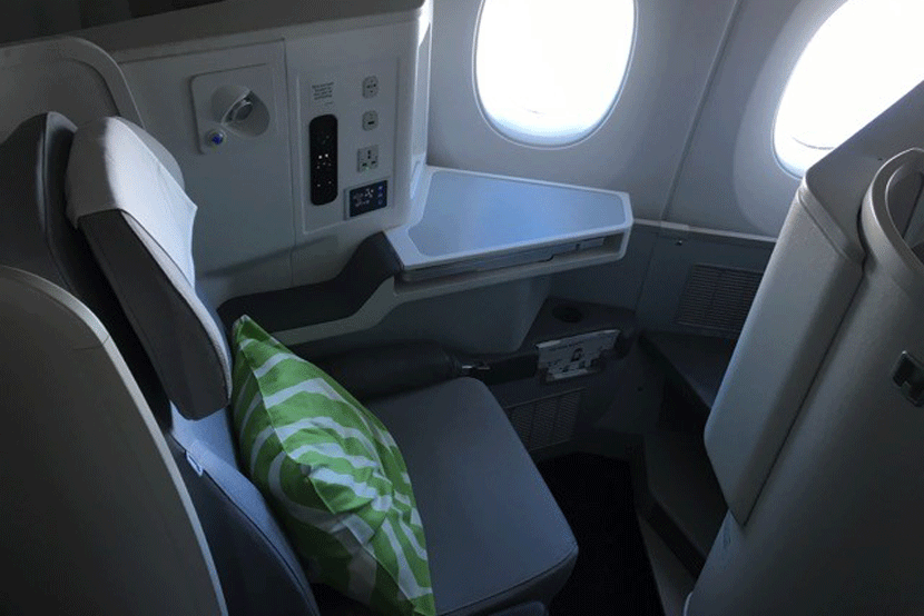 The business class seats all had direct aisle access.