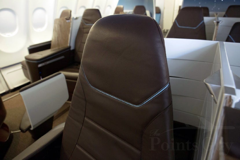 The leather seats are comfy and fresh.
