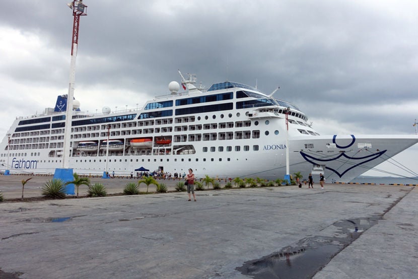 The port in Cienfuegos resembled a large parking lot.