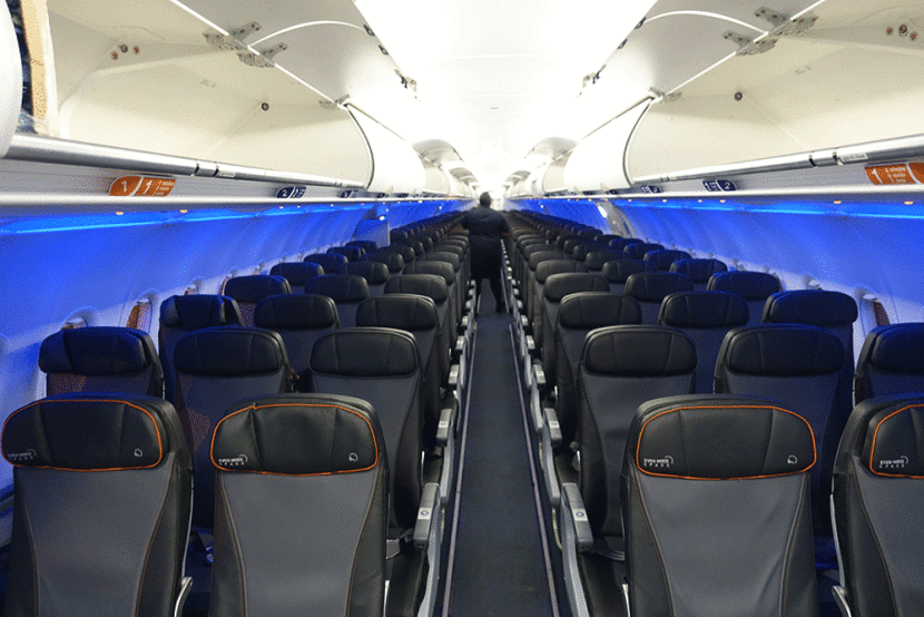 The new seats on this A321 were plenty roomy for the 4 hour flight from LAS to JFK.
