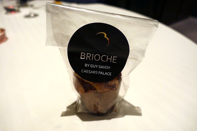 A to-go brioche from Guy Savoy.