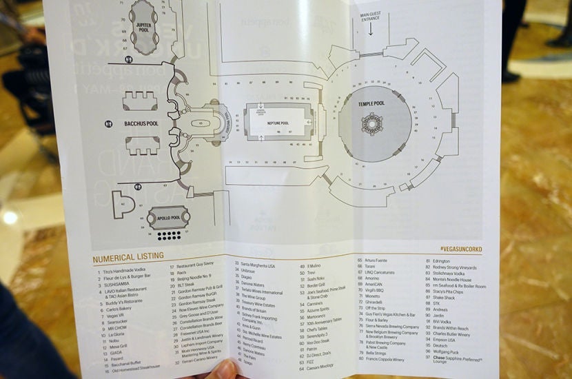 You'll get a map to plan which booths you want to hit first.