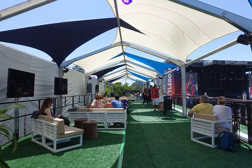 The SkyDeck offers a variety of seating options, but they all filled up very quickly.
