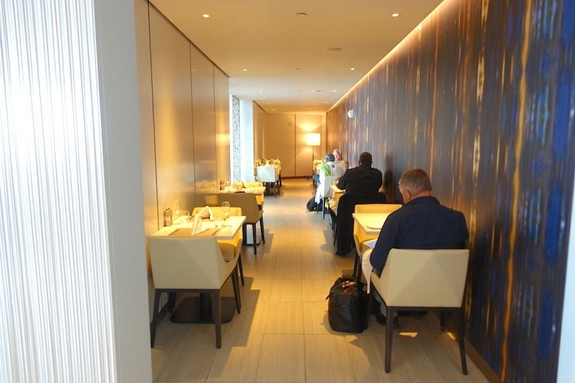 The small inner dining room.